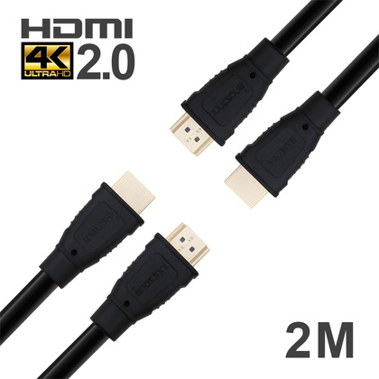 INTC-HDMI-20_MM20BK 인트존 HDMI 2.0 케이블 2M - UHD,4K,60프레임 완벽지원 정격사이즈